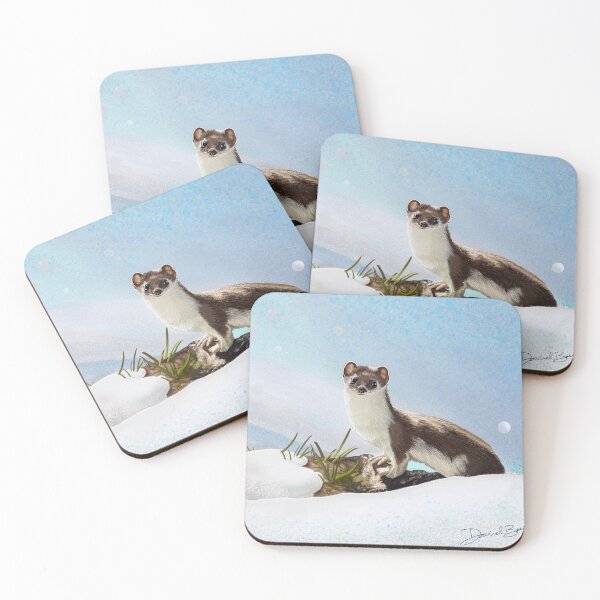Item preview, Weasel in a Winter Wonderland designed and sold by Danielbowles.