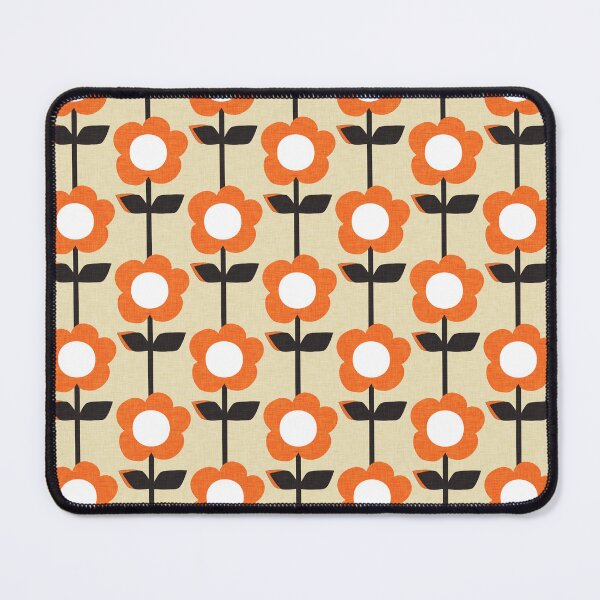 Item preview, Retro Floral Pearl Orange designed and sold by susycosta.