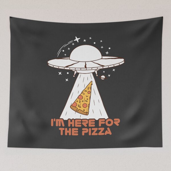 Item preview, I'm Here For The Pizza - Alien UFO  designed and sold by ttttee.