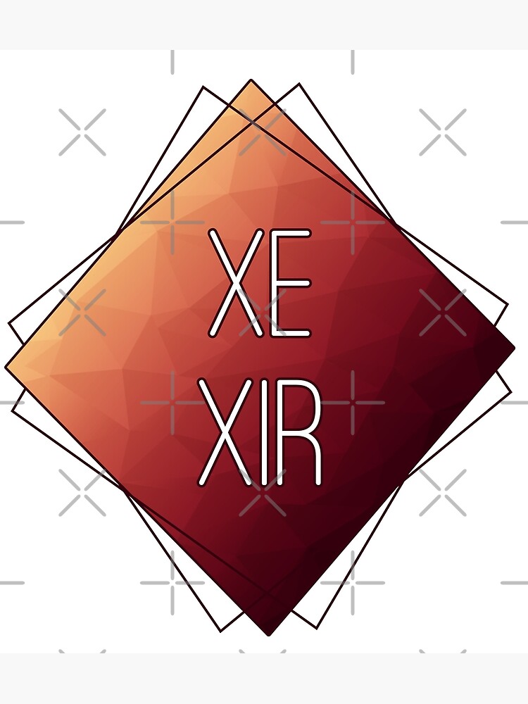 "Xe/Xir Prismatic Pronouns" Poster for Sale by MeridianDesigns Redbubble