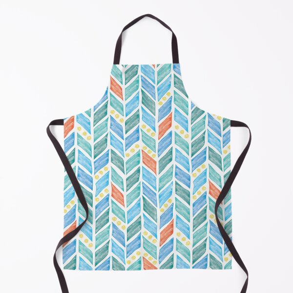 Item preview, Blue, Teal, Orange Chevron designed and sold by bridget-creates.