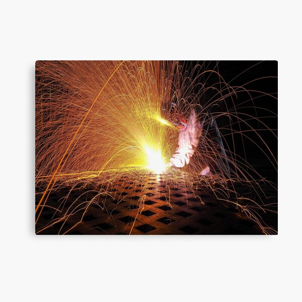 Welder Canvas Print