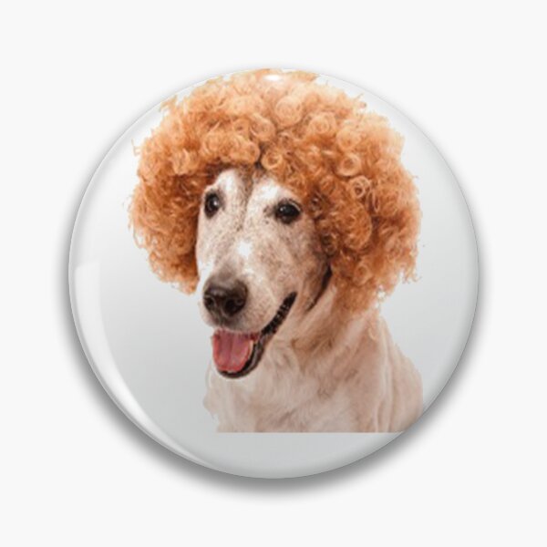 Item preview, dog with wig designed and sold by dngr shop.