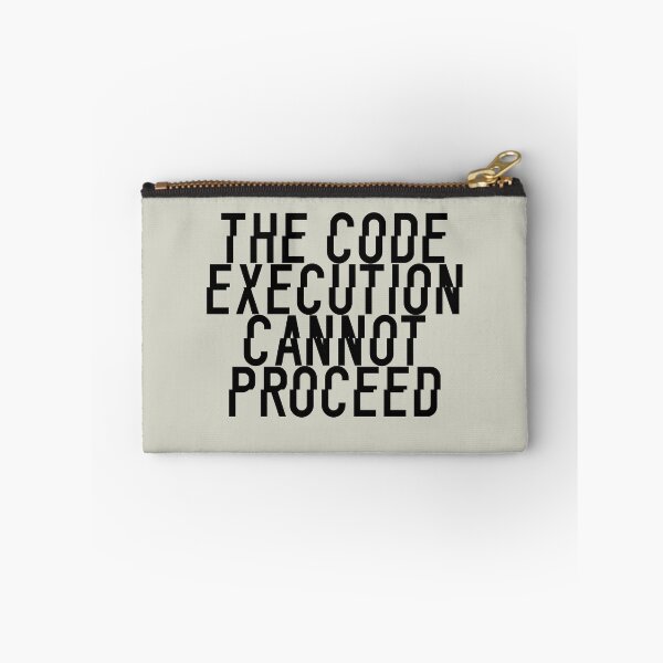 Item preview, The Code Execution Cannot Proceed - Glitched Black Text designed and sold by Chubuter.