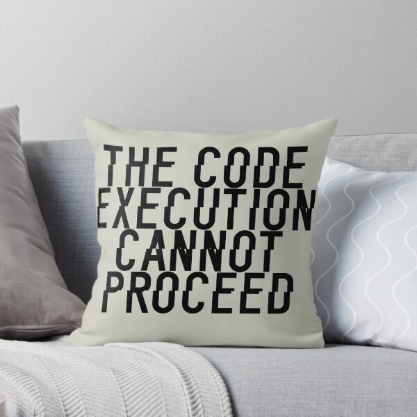 Item preview, The Code Execution Cannot Proceed - Glitched Black Text designed and sold by Chubuter.