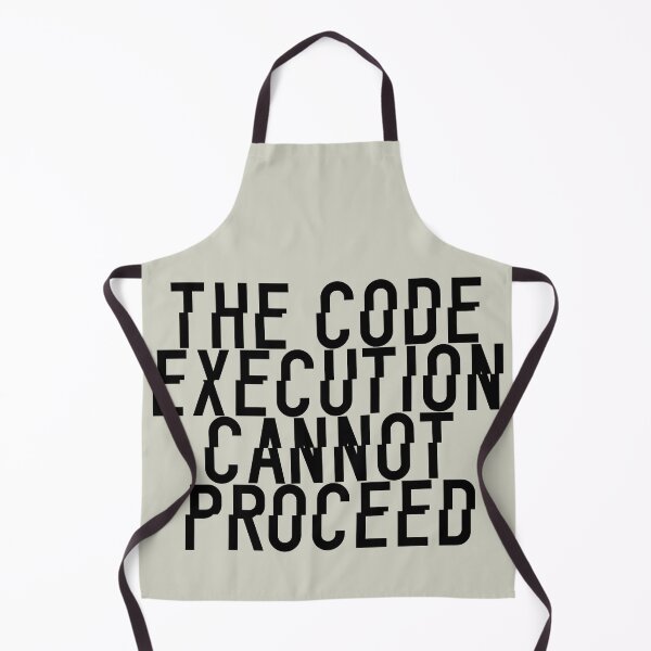 Item preview, The Code Execution Cannot Proceed - Glitched Black Text designed and sold by Chubuter.