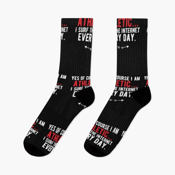 Item preview, Yes, of course, I am athletic… I surf the Internet every day. funny quote designed and sold by Quotes ⭐⭐⭐⭐⭐.