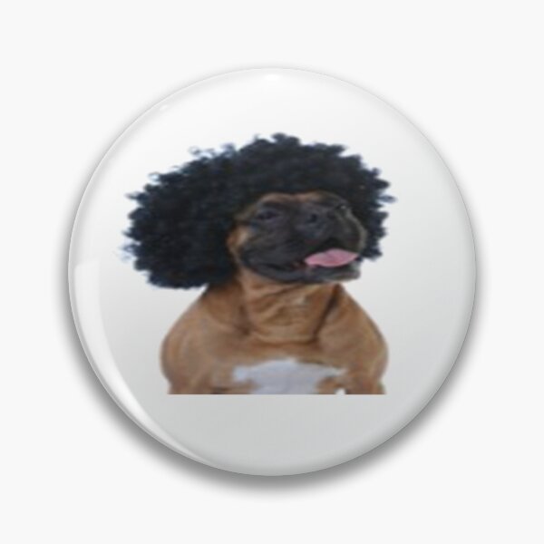 Item preview, dog with wig designed and sold by dngr shop.