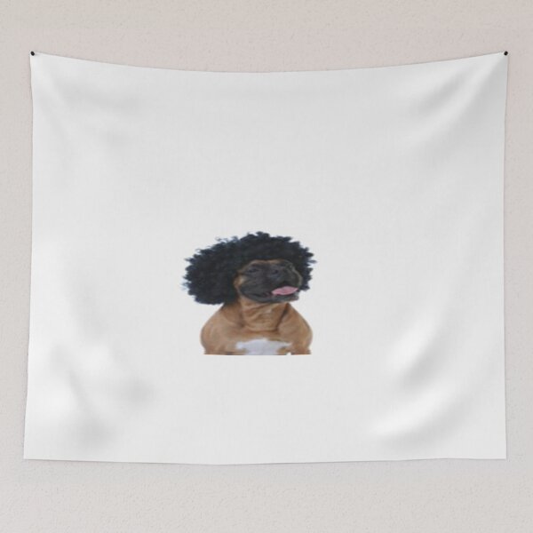 Item preview, dog with wig designed and sold by dngr shop.