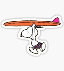 The Peanuts - Snoopy Surfing Sticker