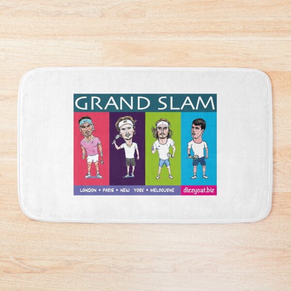 Item preview, Grand Slam tennis players - Clay court battle 2022 caricature designed and sold by dizzycatbiz.