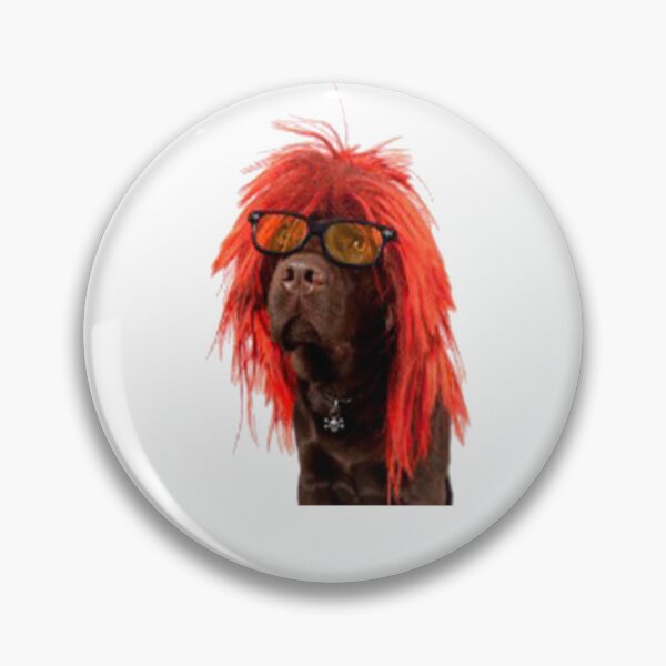 Item preview, dog with wig designed and sold by dngr shop.