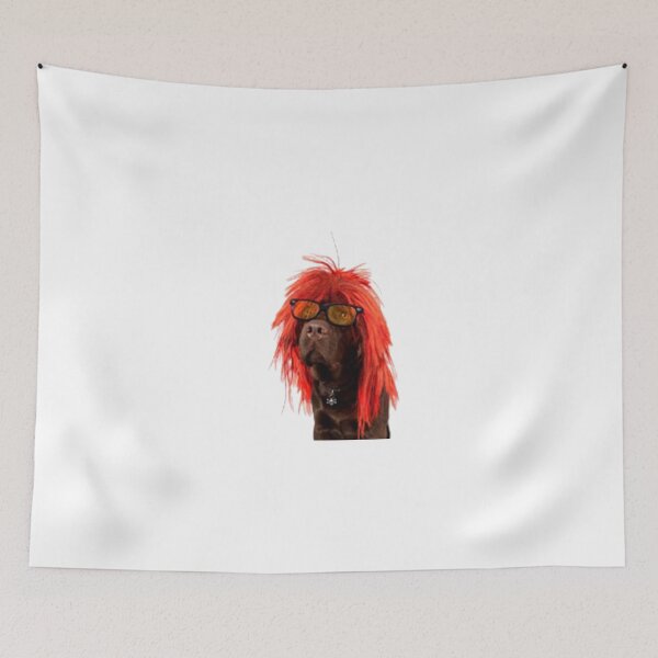 Item preview, dog with wig designed and sold by dngr shop.