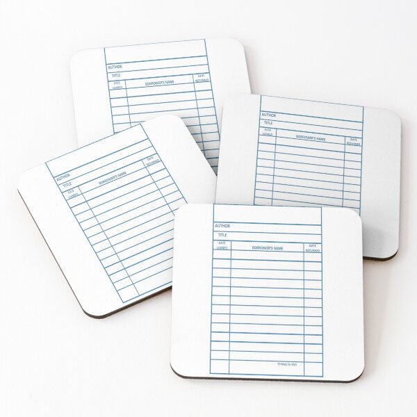 Item preview, Retro Library card designed and sold by Tweeting.