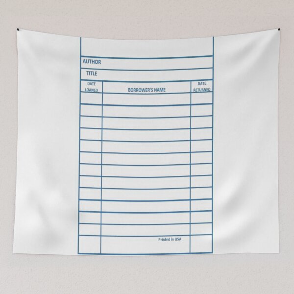 Item preview, Retro Library card designed and sold by Tweeting.