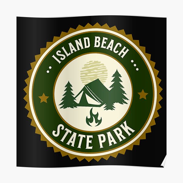 "Camping Island Beach State Park New Jersey" Poster for Sale by