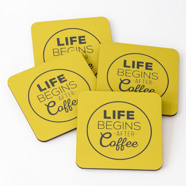 Item preview, Life Begins After Coffee designed and sold by Mondayshine.