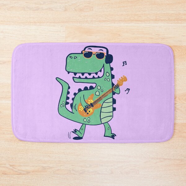 Item preview, Dinosaur Playing Guitar Electric Acoustic designed and sold by SweetbeStore.