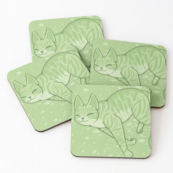Item preview, Green happy tabby cat  designed and sold by Kristoffersson.