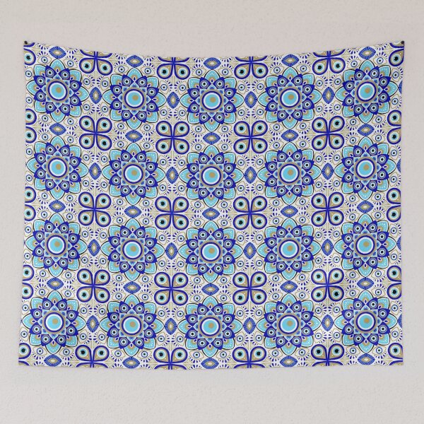 Item preview, Blue Eye Mandala designed and sold by TheHotIgloo.