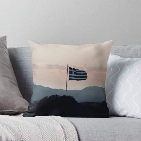 Item preview, Greek Flag Sunset designed and sold by Affectum.