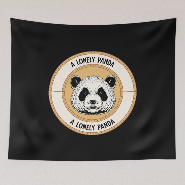 Item preview, A lonely panda designed and sold by ColorCreation4u.