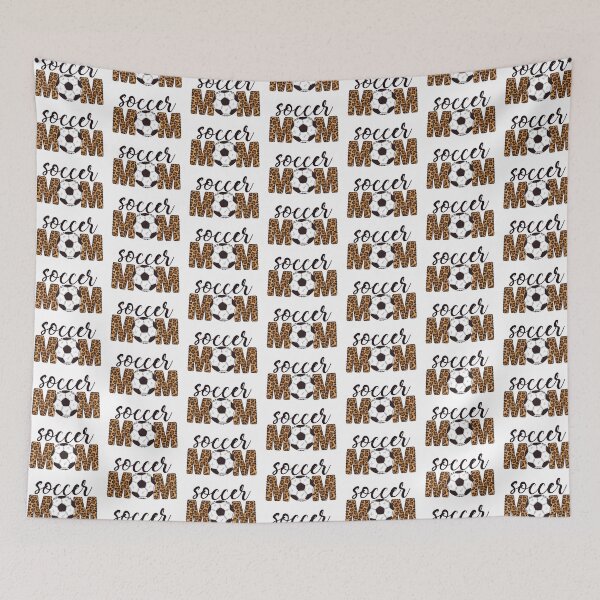 Item preview, Soccer Mom Stitched Leopard Print designed and sold by ChelleCreate.