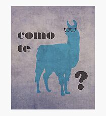 Lámina fotográfica Como Te Llamas Humor Pun Poster Art