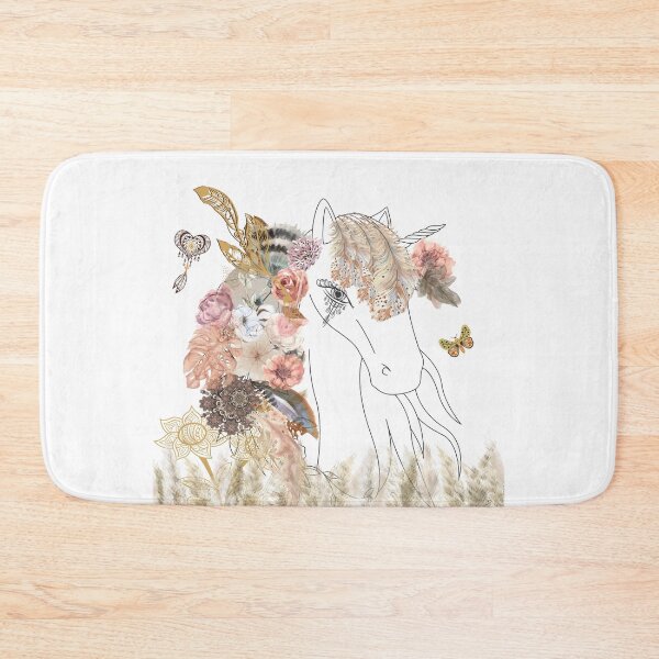 Item preview, Boho Unicorn Aesthetic / Beautiful Floral Bohemian Unicorn  / Unicorn Art, for Unicorn Lovers/Kids designed and sold by haRexia.