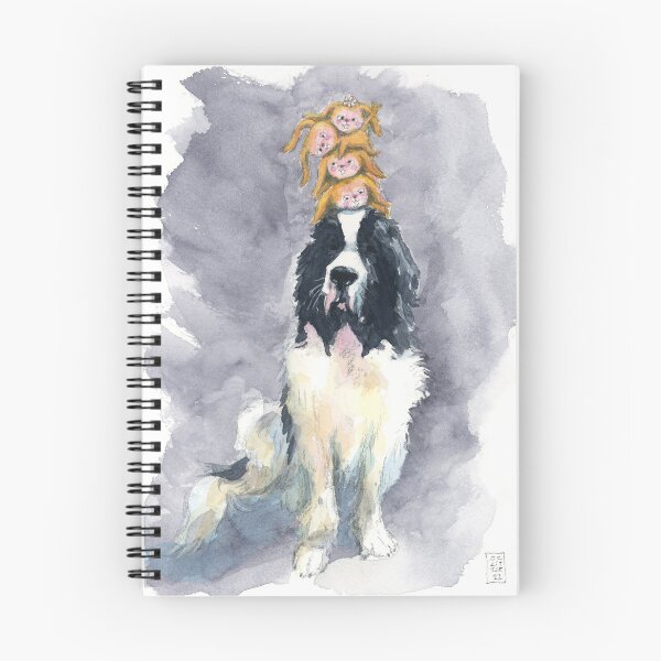 Item preview, Giant Dog and Cute Baby Bunnies designed and sold by S.O.S.  Terre-neuve Québec Newf Rescue.