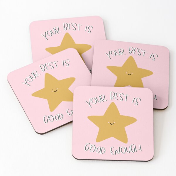 Item preview, Your best is good enough, gold star designed and sold by Print Peachy.