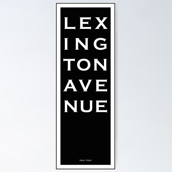 Item preview, Lexington Avenue - New York designed and sold by All-Streets.
