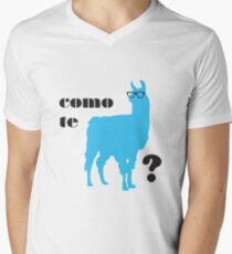 Como Te Llamas Humor Pun Poster Art Men's V-Neck T-Shirt