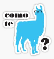 Como Te Llamas Humor Pun Poster Art Sticker