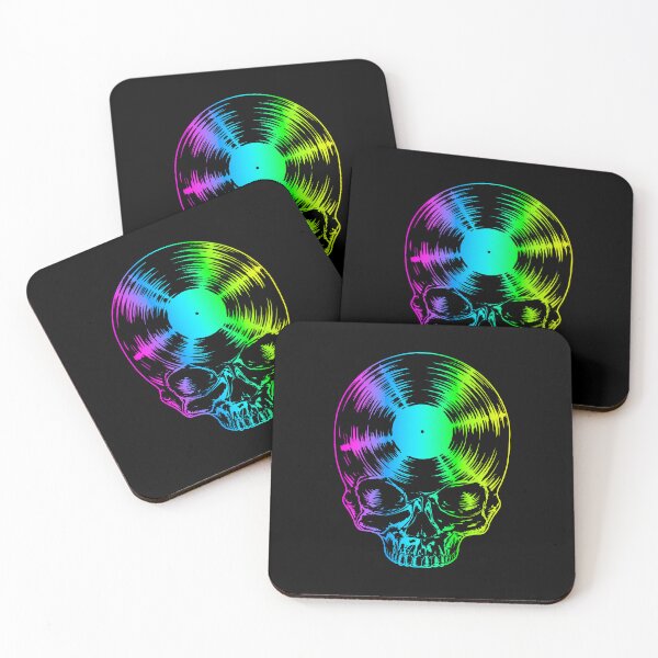 Item preview, Vinyl Record Lover Pride Rainbow Vintage Gothic Skull LP designed and sold by GrandeDuc.