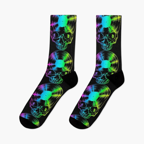 Item preview, Vinyl Record Lover Pride Rainbow Vintage Gothic Skull LP designed and sold by GrandeDuc.