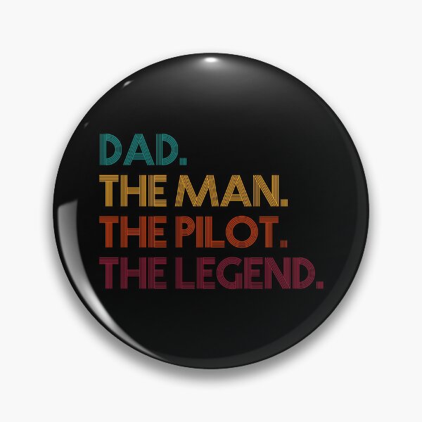 Item preview, Dad, The Man, The Pilot, The Legend - Flying Fathers Day Retro designed and sold by Optix.