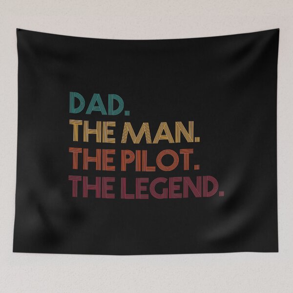 Item preview, Dad, The Man, The Pilot, The Legend - Flying Fathers Day Retro designed and sold by Optix.
