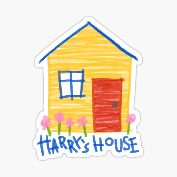 Harry's House Crayon Drawing Sticker