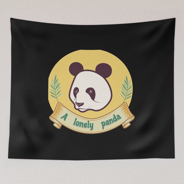 Item preview, A lonely panda designed and sold by ColorCreation4u.