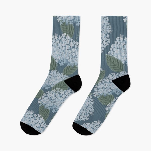 Item preview, hydrangea pattern (ash blue) | spring inspired. botanical illustration. floral art designed and sold by MissPuduArt.