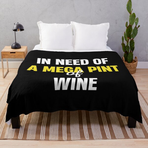 Item preview, In Need Of A Mega Pint Of Wine Shirt Funny Sarcastic designed and sold by TheMattDesigns.