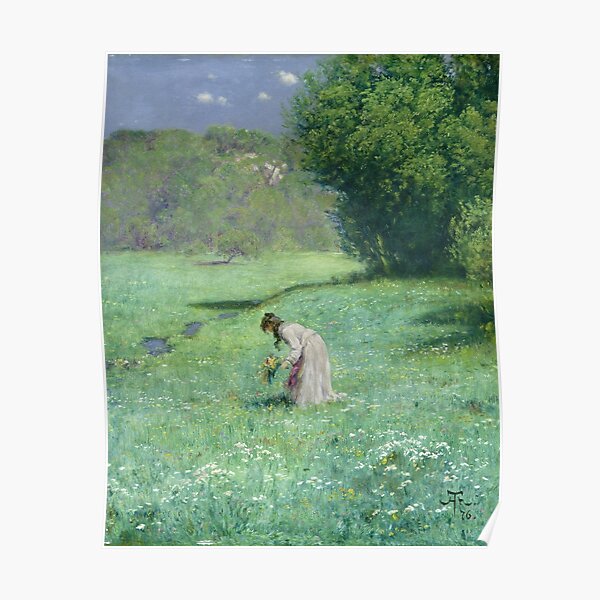 Hans Thoma Woodland Meadow Poster By Artcenter Redbubble 