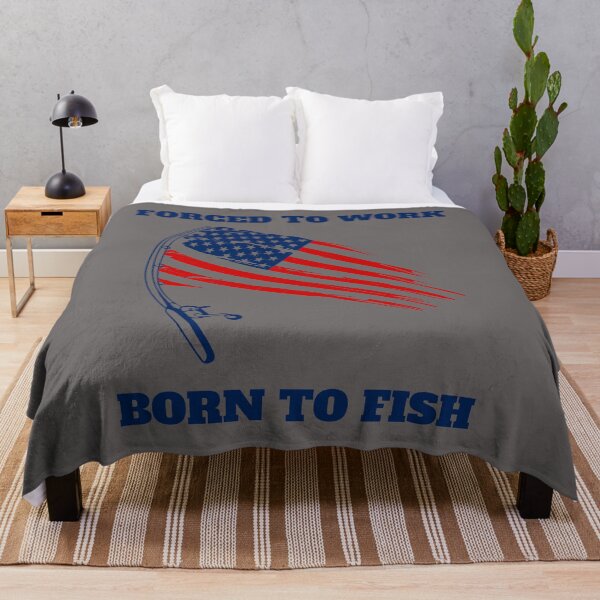 Item preview, Forced To Work Born To Fish designed and sold by The Jackalope.