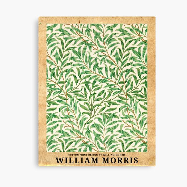 William Morris Exhibition Poster Beautiful William Morris Wall Art Decor Wall Decoration Interior Design Minimal William Morris Canvas Print