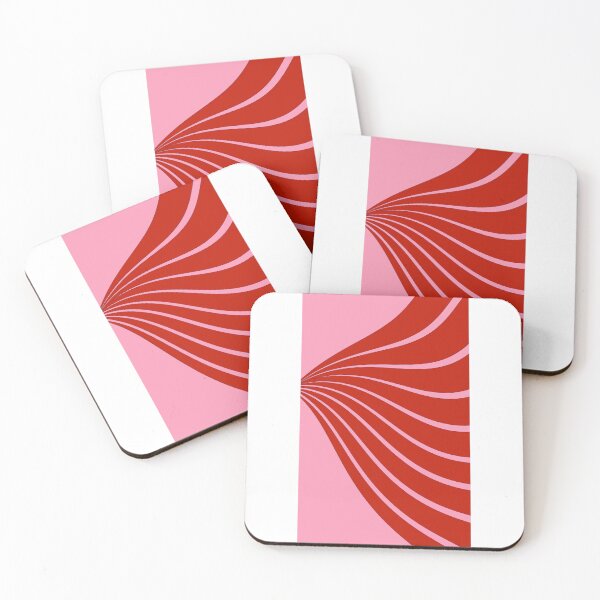 Item preview, Red and pink wave pattern designed and sold by chloemadeleinex.