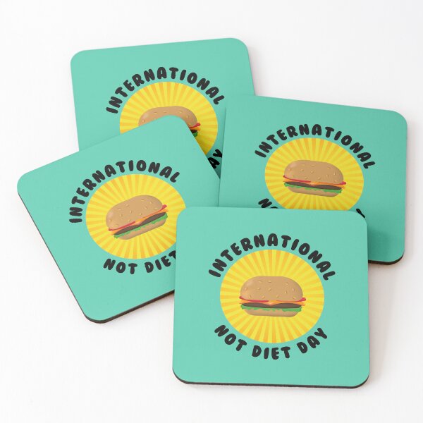 Item preview, Circular design with a hamburger on the international day without diet ( May 6 ) designed and sold by Martapp.