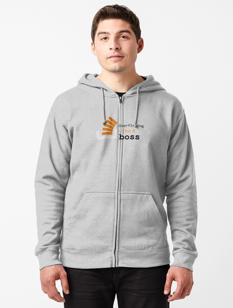 boss zipped hoodie