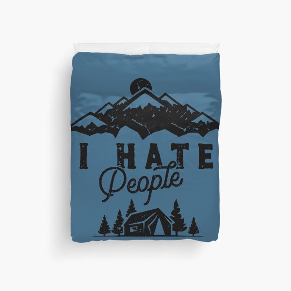 Item preview, I Hate People Mountains & Camping Black designed and sold by WearWolfDesigns.