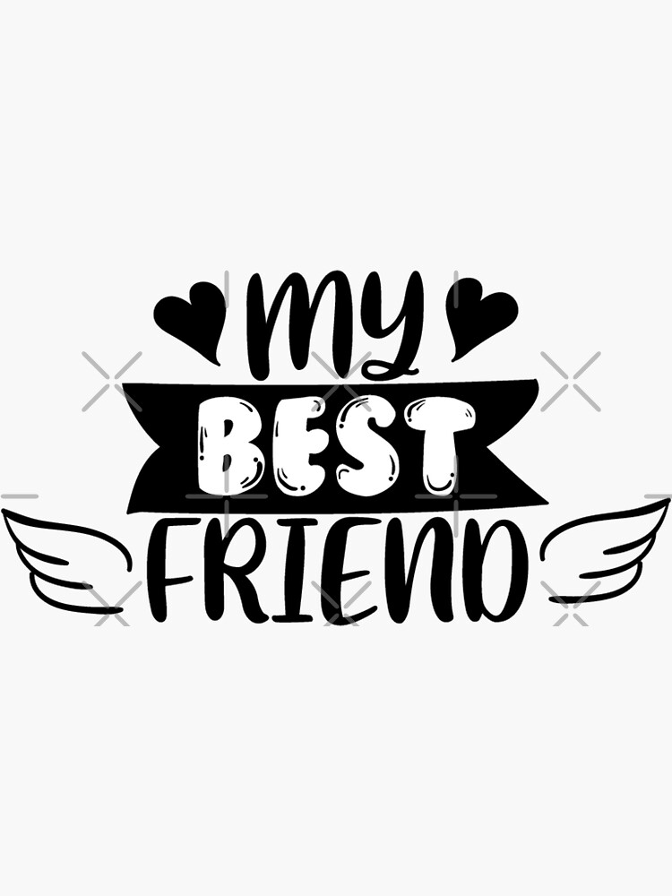 My Best Friend Sticker By Inez Kemmy Redbubble